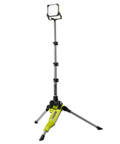 18 Volt Cordless Hybrid Tripod Stand Light With 2700 Lumens, 5 Foot Height That Collapses To 22 Inches, Battery Powered On The Go