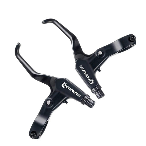 1 Pair Aluminum Alloy Bicycle Brake Levers For Most Bikes Left And Right Hand Levers Mountain Road Folding Bike Levers Durable Black Finish