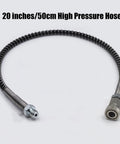 20 inch hose for Dual Gauge DIN Valve Fill Station Adapter With 4500psi 300bar for Scuba Tanks Paintball PCP Airsoft HPA Cylinders