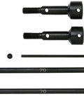 DF Ball Universal Shafts Set For DT02 Body And Fighter Buggy 2 Pieces Beefed Up Drive Shaft Upgrade For RC Cars Smoother Steering