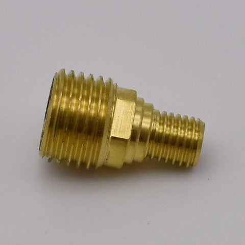 Brass 45V43 gas lens collet body for TIG Gas Lens Collet Body Set for WP 9 20 25 Torch, a real workhorse, side view