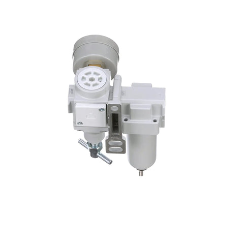 SAU220T N02G MEP Mini All In One Compressed Air Filter Regulator Combo One Quarter Inch NPT with T Handle and Metal Bowl