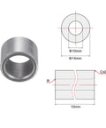 Self Lubricating Sleeve Bearings Set With 10mm Bore 14mm OD 10mm Length Sintered Iron Bushings Maintenance Free illustrated dimensions
