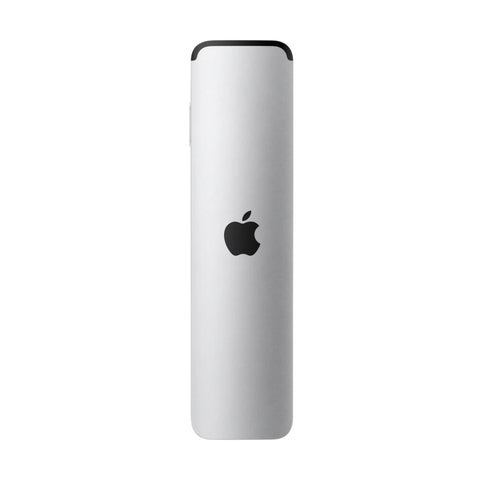 Siri Remote Third Gen For 4K TV Box with Sleek Touch Clickpad Outer Ring Navigation, back view with Apple logo