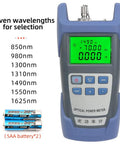 FTTH Fiber Optic Tool Kit With VFL Visual Fault Locator All In One Convenience Optical Power Meter screen with wavelength options