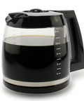 12 Cup Replacement Glass Carafe For A Bunch Of Popular Coffee Makers Fits CHW 12 CHW 12P1 DCC 1100 BK with black handle