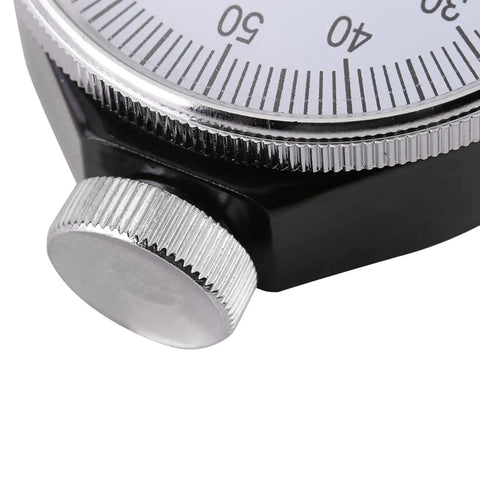 Shore Type A Durometer Hardness Tester Go-To Tool For Rubber Plastic Tire Leather And Wax Waterproof Alloy Shell With Easy Read A Scale Meter For Precise Measurements close-up of black alloy dial and knob
