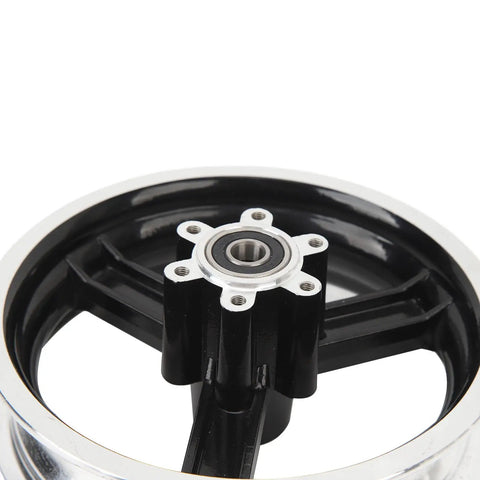 Electric Scooter Front Wheel Hub 10 Inch Aluminum Alloy Lightweight Replacement Part For M4 Commuting And Daily Rollin Riders 485g Durable Front Wheel Hub For Easy Installation And Smooth Rides close-up