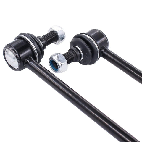 Front Left And Right Sway Bar End Links For Hyundai And Kia Heavy Duty Replacement For Accent Elantra Tucson Veloster Forte Rio Soul Sportage Direct Fit For Front Suspension Replacement And Long Lasting Performance black steel pair with mounting bolts