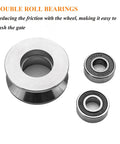 3in stainless steel V-groove gate wheel with double bearings; sliding door roller