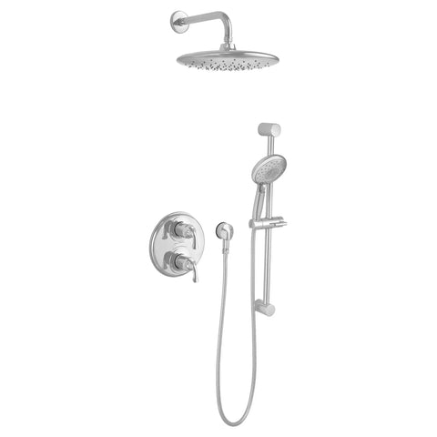 Spectra Plus Rain 11 Inch Shower Head With 2.5 GPM Flow, Polished Chrome Finish, drenching rain spray and easy clean nozzles