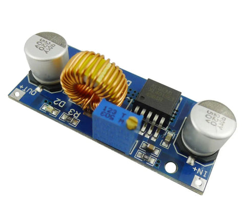 Three-Pack XL4015 DC-DC Buck Converter Step-Down Module 5A 75W Adjustable Output Input 4-38V To Output 1.25-36V High Efficiency Power Regulator.