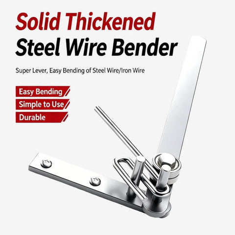 Solid As A Rock Manual Rebar Bender And Compact Pipe Wire Shaping Tool That Handles Steel Rods Copper Cable Aluminum Stock Without A Single Hassle Daily On Workbenches, steel wire bender with super lever design.