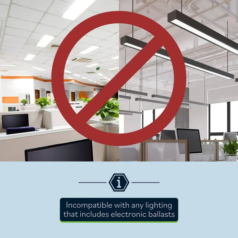 Diagram showing the Motion Sensor Light Switch No Neutral Wire Required Operable Without Ground Wire not compatible with electronic ballasts.