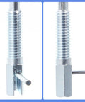 Stainless Steel Self Locking Plunger Pins With Durable Spring Rod Quick Release Handle showcasing threaded shaft and pin.