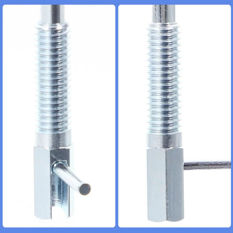 Stainless Steel Self Locking Plunger Pins With Durable Spring Rod Quick Release Handle showcasing threaded shaft and pin.