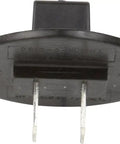 134587700 Thermistor Replacement For Refrigerators Genuine OEM Part, shown with black plastic casing and metal prongs.