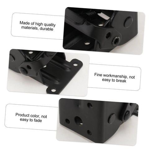 Close-up of folding table hinge replacement kit showcasing high quality, durable material and fine workmanship.