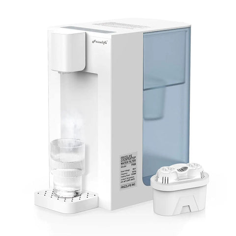 Countertop Water Filtration Dispenser With Instant Hot Water, Four Temperature Settings, Large Capacity, including one filter