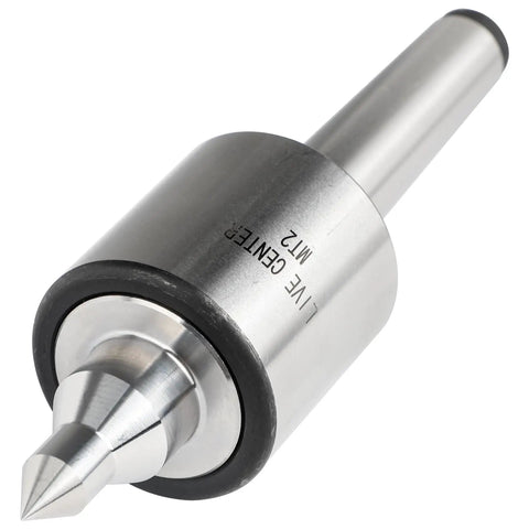 Built Tough MT2 Live Center 2MT 60 Degree Morse Taper Precision Rotary Live Center for Milling and Lathe Work, front view