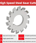 8 Piece Gear Cutter Set HSS Milling Cutters With 20 Degree Pressure Angle For Gear Machining Pro Grade Tools M1.5 5x6mm Bits.