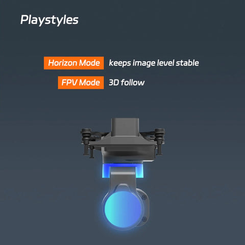 2 Axis FPV Camera Gimbal With Head Tracking And Pan Tilt Mount Plug And Play UART PWM SBUS Control Compatible With DJI O4 O3 Walksnail RunCam And Analog Cameras For RC Cars Drones And Planes Standard Version showing modes