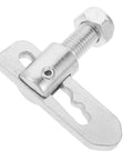 Spring Loaded Trailer Pin Latch M12x25mm Galvanized Steel Rugged Beefy Heavy Duty Gate Lock Ramp Gate Hardware For Secure Hauling And Quick No Nonsense Trailer Access, side view