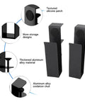 Adjustable Side Laptop Mount That Clamps Straight Up To Your Desk with thickened aluminum alloy material for durability.