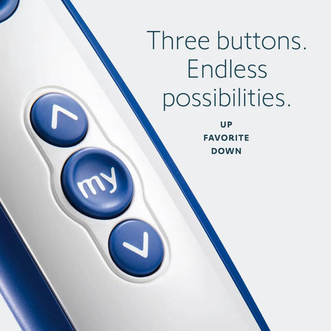 Close-up of Telis 1 Patio Remote For Outdoor Blinds And Shades, All Weather Single Channel Handheld Controller, focus on buttons