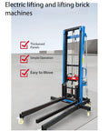Heavy Duty Rolling Material Lift Table With Precision Casters For Construction Sites Moving Brick Panels And Ductwork Up To Seven Meters, shown from the side.