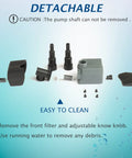 Submersible Water Pump With Fountain Jets For Ponds Fountains Aquariums And Aquaponics Easy Setup Adjustable Flow Control Jet Nozzles Hose Attachments Outdoor Pond Pump For Balcony Backyard Or Patio Yard Ready detachable components with cleaning instructions