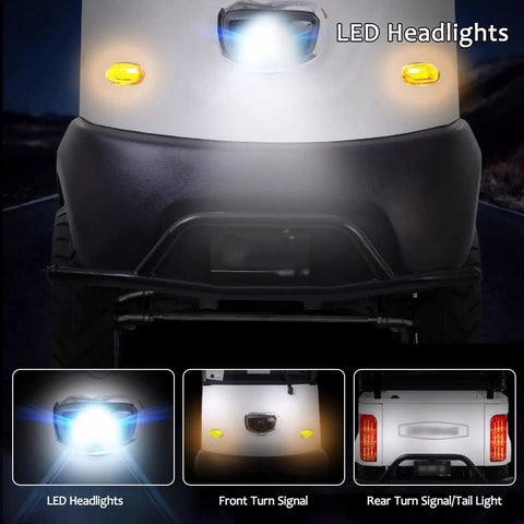 Electric Mobility Scooter For Adults Packing 800W Brushless Power And 12Mph City Speed with LED headlights and turn signals.
