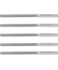Front view of Rugged A2 70 Stainless Steel Hex Lag Screws Self Tapping Wood Screws For DIY Carpentry And Wood Structures.