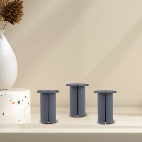 Cool UKCOCO 6 Piece Silicone Cable Grommet Kit Plus Wall Cord Covers To Keep Wires Tidy And Organized For Home Office Or Industrial Spaces With Simple Installation And Heavy Duty Design That Works Like A Charm For Any Room. 6 gray silicone grommets