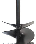 Beefy 24 Inch Earth Auger With 2 Inch Round Drive And Replaceable Cutting Edges, 4 Foot Length, Bolt On Pilot Tip, Heavy Duty Digging Tool For Fast Holes, Landscaping And Soil Prep