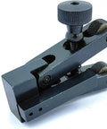 V Clamp Type Knurling Tool For Lathe 5 To 20 mm small capacity with textured grip and ridged surface, angled view