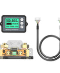 Pro Grade Battery Discharger Capacity Tester Up To Three Hundred Fifty Amps displays battery metrics with coupler and wiring.