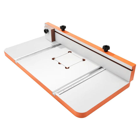 Rock Solid Drill Press Table With Adjustable Fence And Wide T Slots For Locking Down Projects Dead Nuts Precise Mdf Worktop Built In Scale