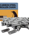 Get your hands on this PGN CA550 Agricultural Conveyor Roller Chain, ten-foot length with two connecting links, carbon steel material.
