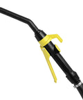 Heavy Duty Electric 55 Gallon Drum Liquid Transfer Pump nozzle with adjustable yellow handle for fluid transfer tasks.