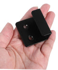 Modern Minimalist Tile Holder Brackets With Quick Install Hooks in hand, showing rugged iron build and mounting holes.
