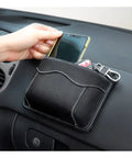 PU Leather Car Seat Gap Organizer Pocket Mini Storage Bag For Auto Door Console And Window Pen And Phone Holder Tray