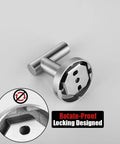 Heavy Duty Stainless Steel Towel Hook Set Two Pack Wall Mounted Robe Coat Hooks for Bathroom Kitchen Garage Brushed Finish Built To Last All Metal 304 Stainless Steel 0.8mm Thick