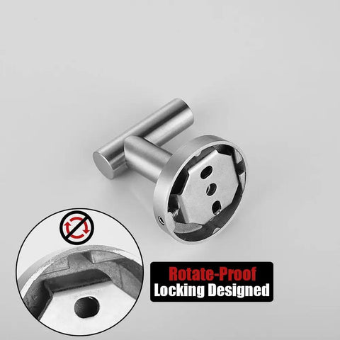 Heavy Duty Stainless Steel Towel Hook Set Two Pack Wall Mounted Robe Coat Hooks for Bathroom Kitchen Garage Brushed Finish Built To Last All Metal 304 Stainless Steel 0.8mm Thick