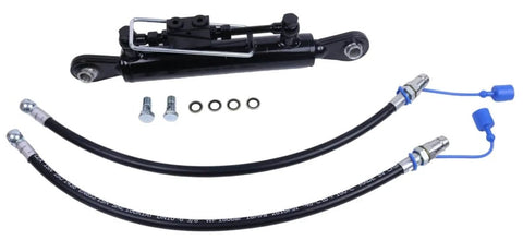 Heavy Duty Hydraulic Top Link Cat One To One With Locking Block For Tractors And Excavators Extended Range From Eighteen To Twenty Six Inches Bore From About One Point Nine Six To Two Point Four Eight Inches Includes Two Hoses And Two Way Check Valve