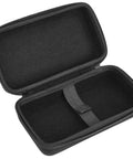 Heavy Duty Hard Shell Travel Case Designed For Tesla J1772 EV To J1772 Charging Adapter open view, features soft black interior and secure strap.