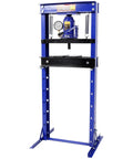 Heavy Duty 20 Ton Hydraulic Shop Press With Pressure Gauge And Reinforced Steel H Frame for Bearing Bushing and Ball Joint Installation
