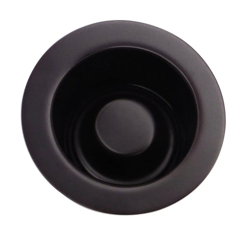 Top view of Combo Pack 3-1/2 Inch Wing Nut Twist Style Kitchen Sink Basket Strainer With EZ Mount Waste Disposal Flange in oil rubbed bronze
