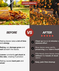 Powerhouse Cordless Jet Blower Upgraded 160000 RPM 200 MPH Handheld Turbo Leaf Blower leaves removal before and after comparison