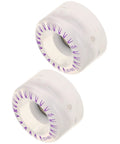 Two Pack Light Up Roller Skate Wheels With Bearings For Indoor And Outdoor Use, Quad Skates Replacement Parts, Flashing Led Wheels